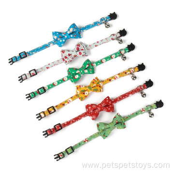 Cute Cat Collar With Bell and Bow Tie